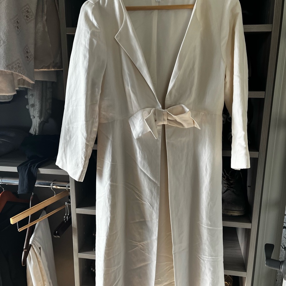 RARE LK Bennett White Spring Coat